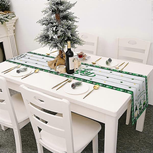 Bordløber St. Patricks Dag Gnome Shamrock Party (33x183 cm)
