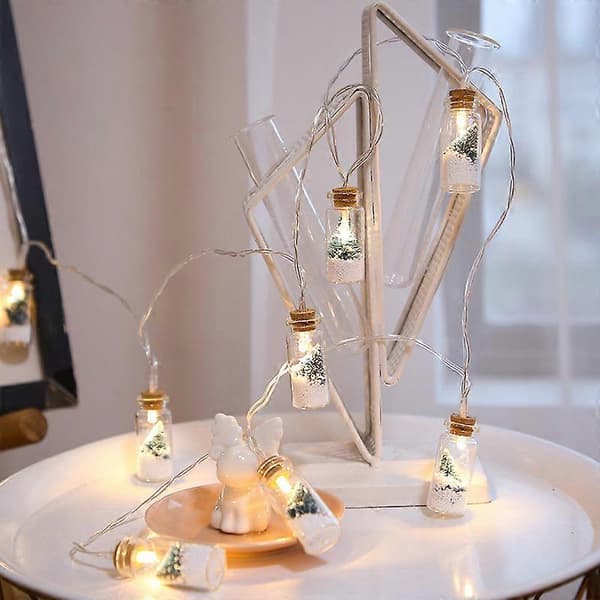 Dekorativ LED Julelys Ønsker Juletre Flaske (2M/20 LED Lys)