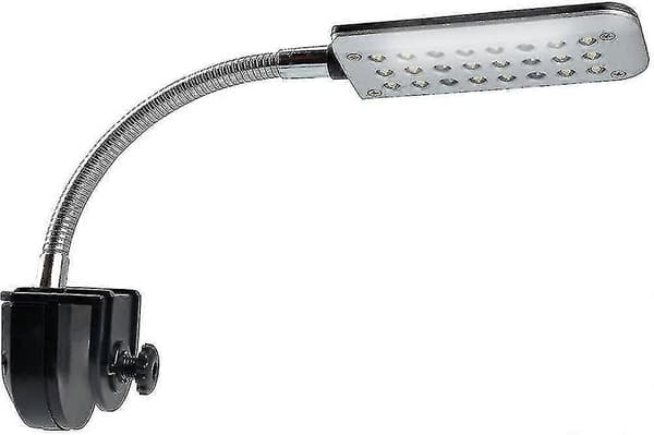 LED-lys for lite akvarium, Mini akvarieklemmelys Justerbart lys 24 LED-er