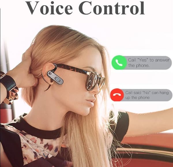 Bluetooth headset trådløst bluetooth headset enkelt øre stemmestyring besvarelse headset egnet til mobiltelefon computer laptop
