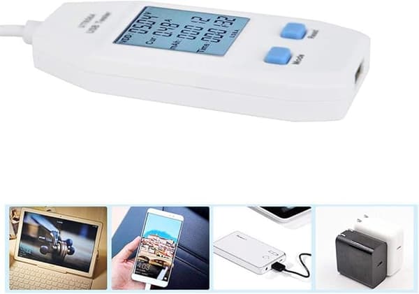 USB Digital Strömmätare Mini USB Voltmeter Amperemeter Detektor Multimeter Ström Spänningsövervakare