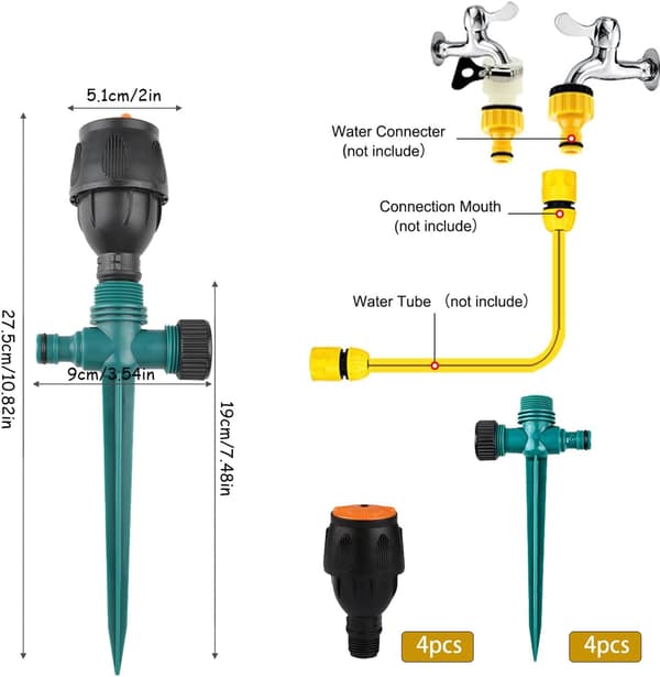 Trädgårdssprinkler, 4 delar