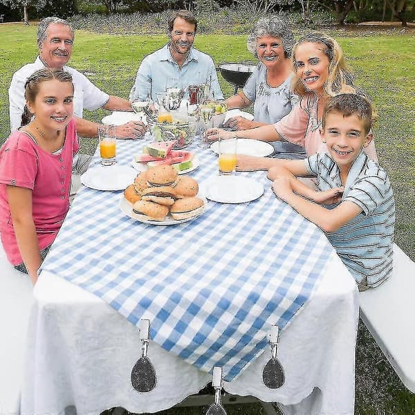 6-delt Marmor Dugevægte med Rustfri Stålclips til Picnic