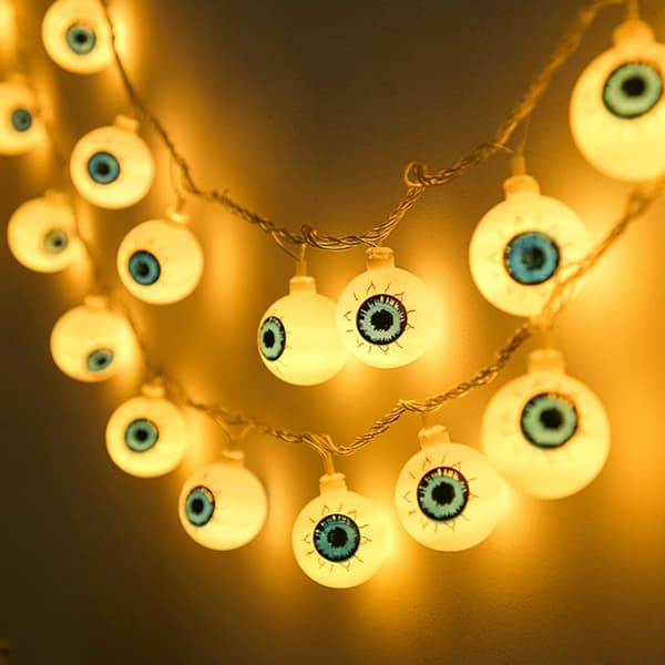 Halloween LED Øjeæble Lys Kæde, 3m