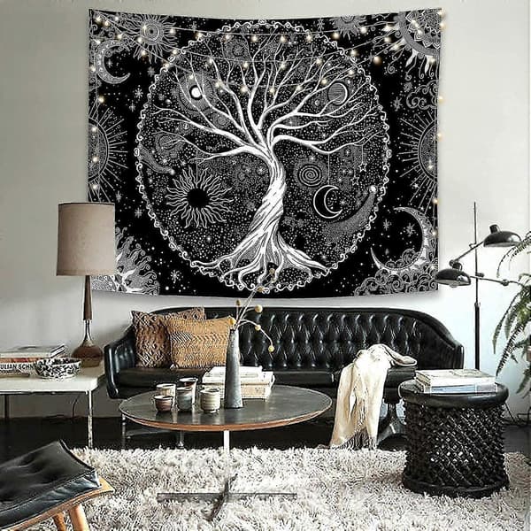 Väggbonad Livets Träd Psykedelisk Tapet, 150*200cm