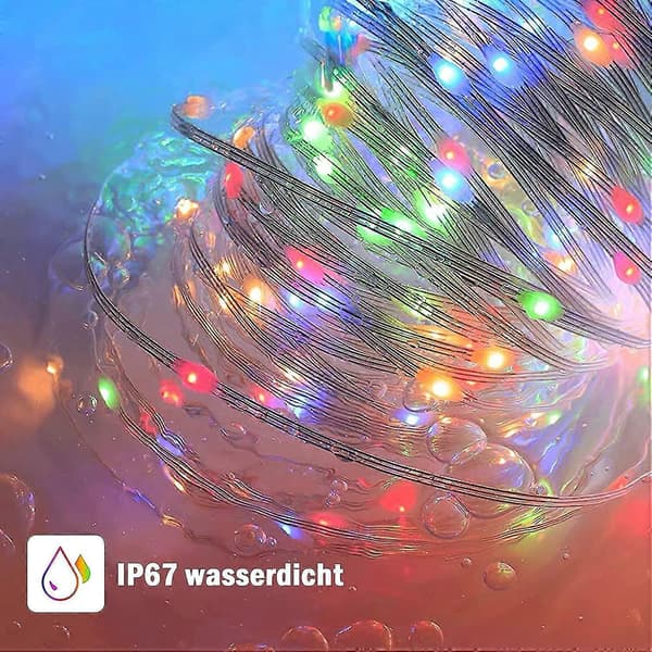 20m 200LED Lyslenke – 8-Modus Vanntett Utendørs/Bryllup A+++ Plugg