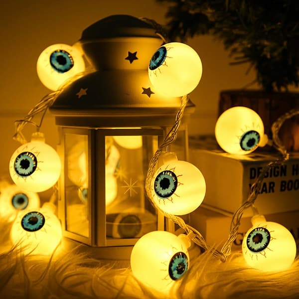 Halloween LED Øjeæble Lys Kæde, 3m