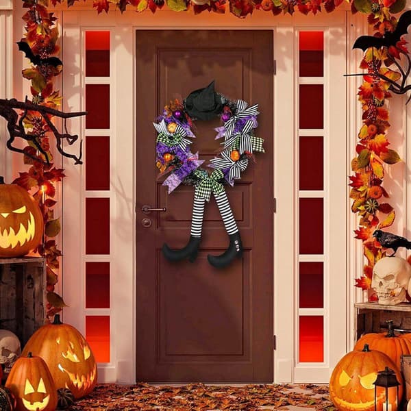 Halloween dekorativ dörrkrans, 1 styck