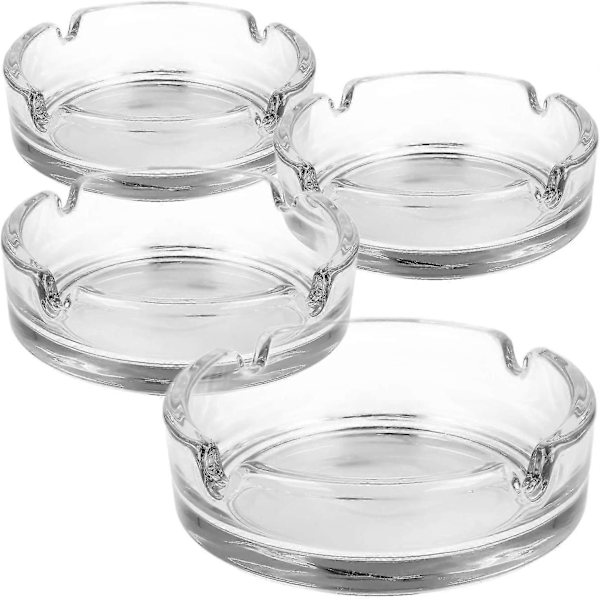 Askkoppar - Set med 4 askkoppar i glas