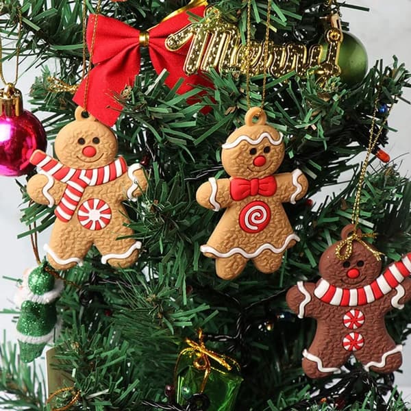 Hengende pepperkakemann-ornament – Tradisjonell juletrepynt