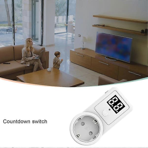 Nedräkningsbrytare med tvåsiffrig display, nedräkningstimer, tidskontroll