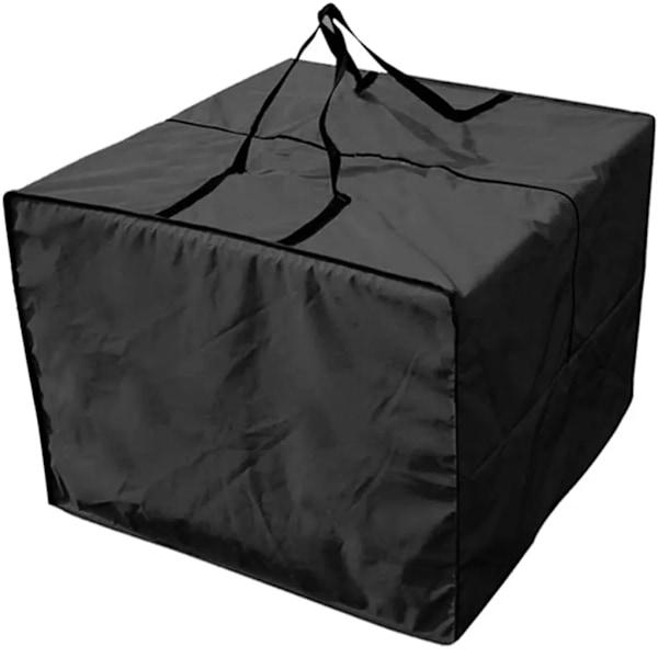 Waterproof Protective Cover for Garden Furniture Cushions Storage Bag Seat Cushion, 210D Oxford, 81 x 81 x 61cm, (Black)