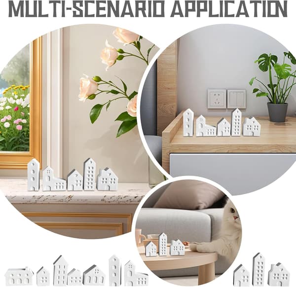 10 Jul mini hus silikonformar, gjutformar lämpliga för manuell DIY-skapelse