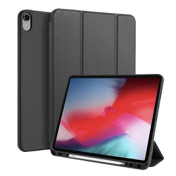 Magnetisk Smart Case til iPad Pro 12.9-tommer 3. generation med understøttelse af blyantopladning - Sort