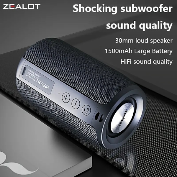 Bærbar udendørs subwoofer Bluetooth-højttaler