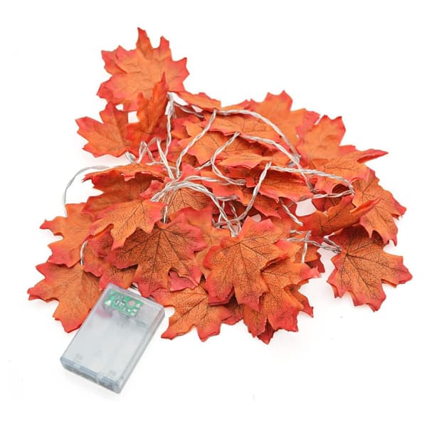 10m 80 LED Lønneblad Garland, Høst, Halloween, Jul
