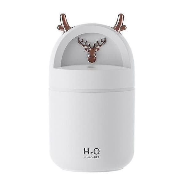 Mini Hjorte Luftfugter Hjem USB Lille Støjsvag Luftfugter (Hvid)
