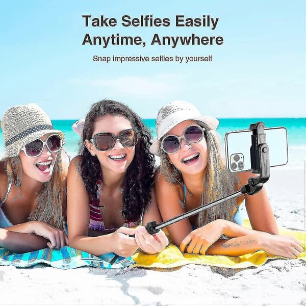 Bluetooth Selfie-tikku Tripod, kaukosäädin, iPhone 11-13 & Android