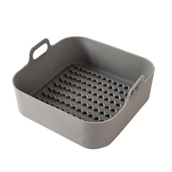 Firkantet erstatningskurv for airfryer - Grå