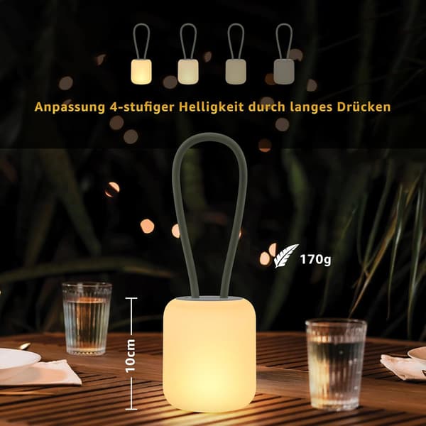 Bærbar utendørs hengende campinglampe