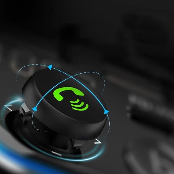 Bil Bluetooth 5.0 Bilradioadapter med Håndfri og Dobbel USB Type-C QC 3.0 USB Trådløs Mottakeradapter