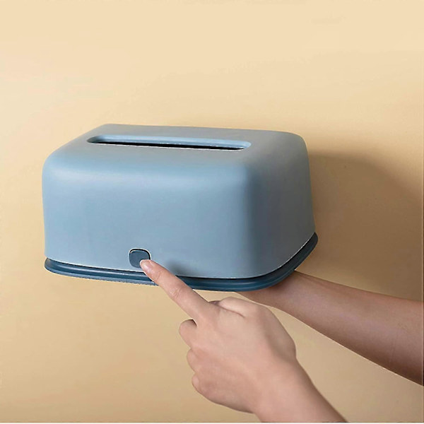 Blå Plastik Papirhåndklæde Dispenser Boks – Rektangulær Kleenex Holder