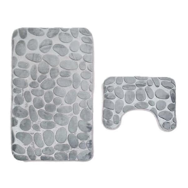Halkfri badrumsmatta set andningsbar memory foam badrumsmatta