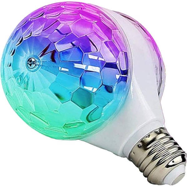 LED roterende lyseffekt RGB diskolys partybelysning stemningslys partydekorasjon