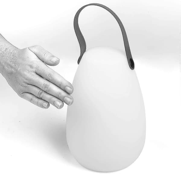 LED Genopladelig Bordlampe, Hvid, Rund