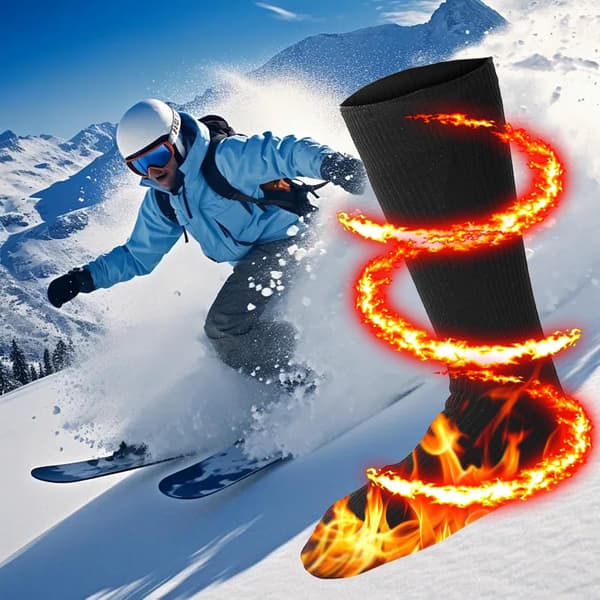 USB Opvarmede Vinterstrømper – Udendørs Fiskeri/Jagt/Ski/Camping Varme Gave