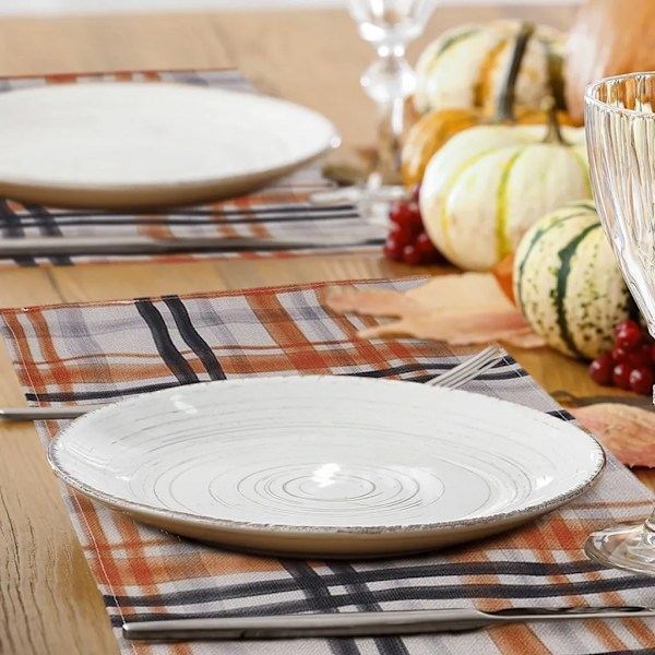 8 st Buffalo Plaid-placemats 30x45cm Säsongsbetonade placemats för festkök matsal dekoration