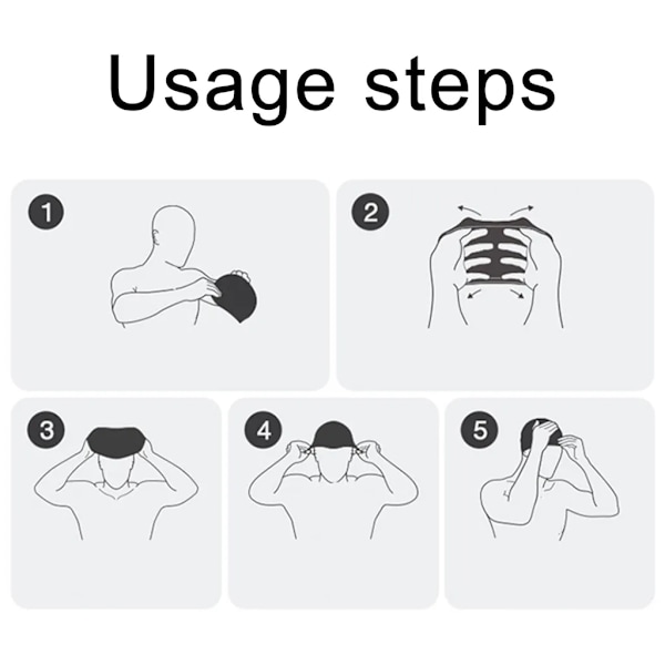2-delad barnsimglasögon och simmössa set med justerbara tecknade simglasögon och UV-beständig elastisk simmössa
