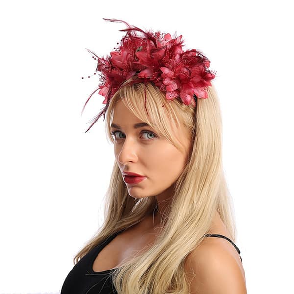Halloween fjäderblomma håraccessoar, 1 styck