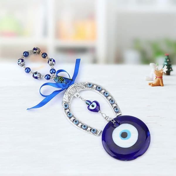 Blå ond øye smykke amulett anheng bil dekorasjon