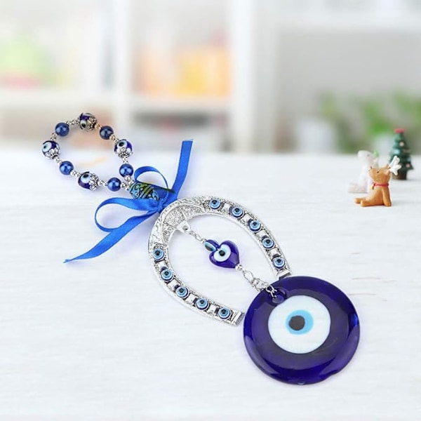 Blå ornament amulett anheng bildekorasjon