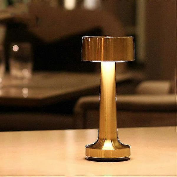 Berøringsfølsom stripe-ladende bordlampe (Gull)