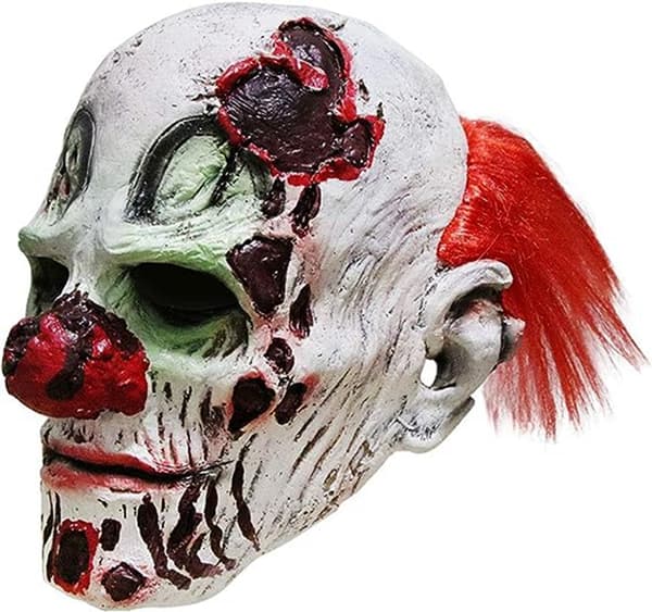 Halloween läskig clownmask, 1 styck