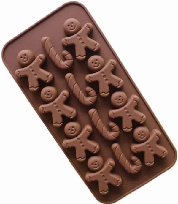 Silikone Chokoladeform Jule slik Cookie Bageartikler Kagedekorationsværktøjer Isterningebakke