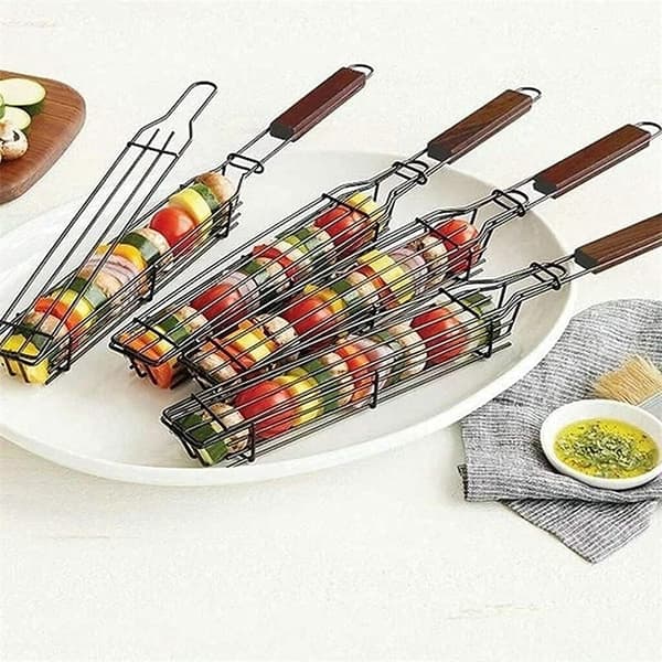 Grillnet, Grillnetklemme til kød og grøntsager, Grillredskaber