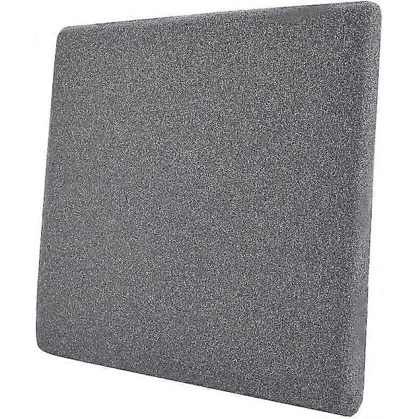Fyrkantig grå sittdyna i memory foam