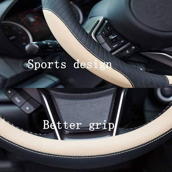 Bilstörattskydd, läder, 37 - 38 cm, halkfritt, universellt