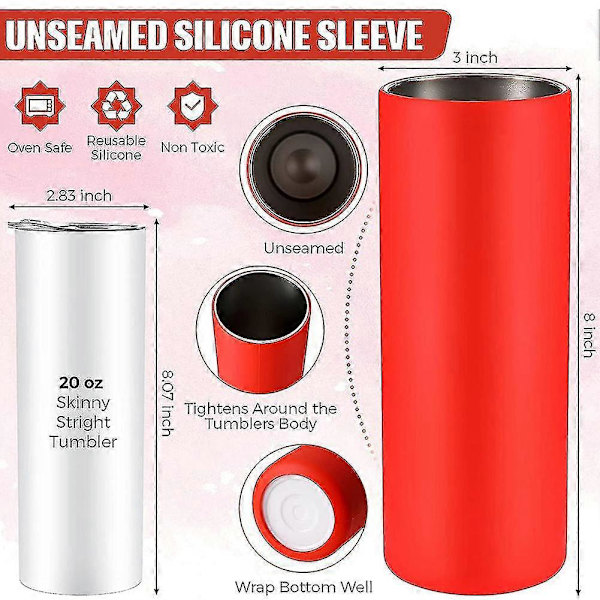 Sømløs Silikone Emballage 3D Silikone Klips (20 oz)