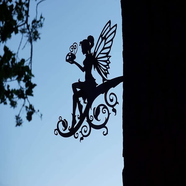 Metal Silhouette Fe Dekoration til Have