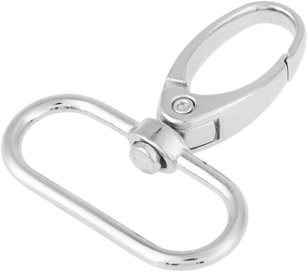 20-pack Zinklegering Spänne Roterande Trigger Clip Nyckelring Krok 32mm
