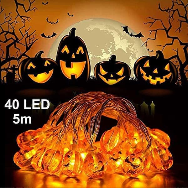 5m 40 LED Pumpalampor, Solar, Högtids- & Julgirlang