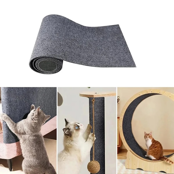 Självhäftande klösmöbel för kattvägg, klösmatta, klösbrädor kattvägg, klösbrädor för katt [100cmx40cm]