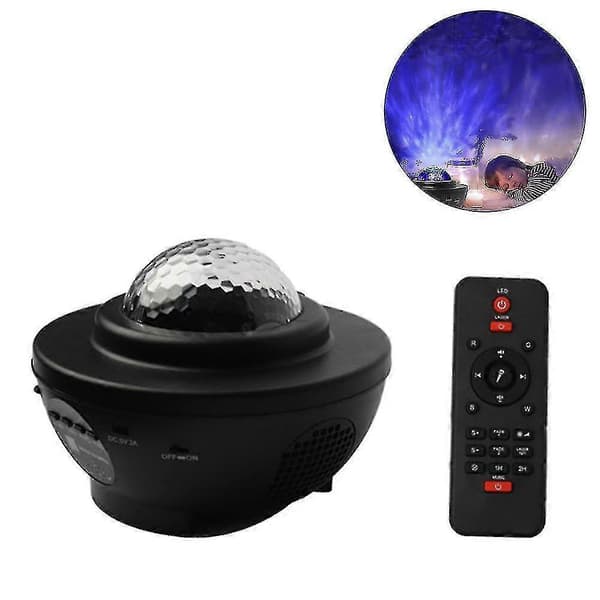 Stjernelysprojektor, Bølge Stjernelysprojektor LED Nebula Atmosfærelys, Bluetooth