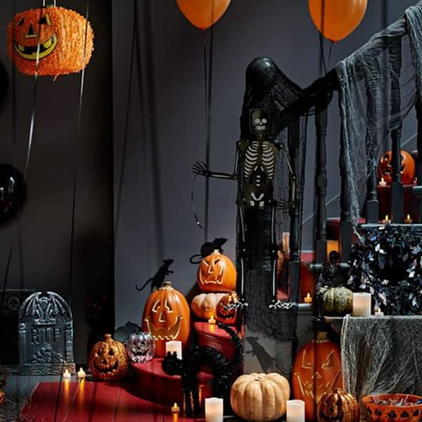 Halloween svart festdekorasjon, 1 stk