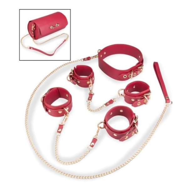 Lyxig bondagebox med förvaringsväska - LOVE AND VIBES Red Collection