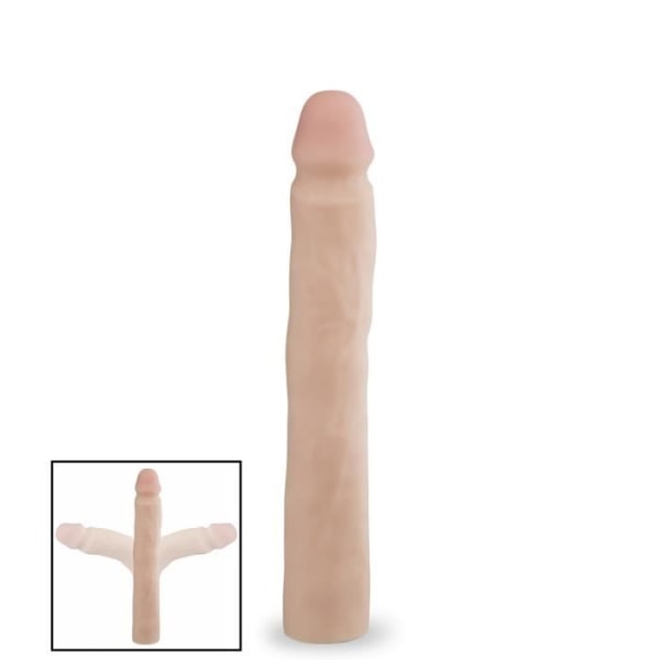 Dildo - LOVE AND VIBES - Storlek M - Flexibel - TPR Soft Touch - Färg Beige kött